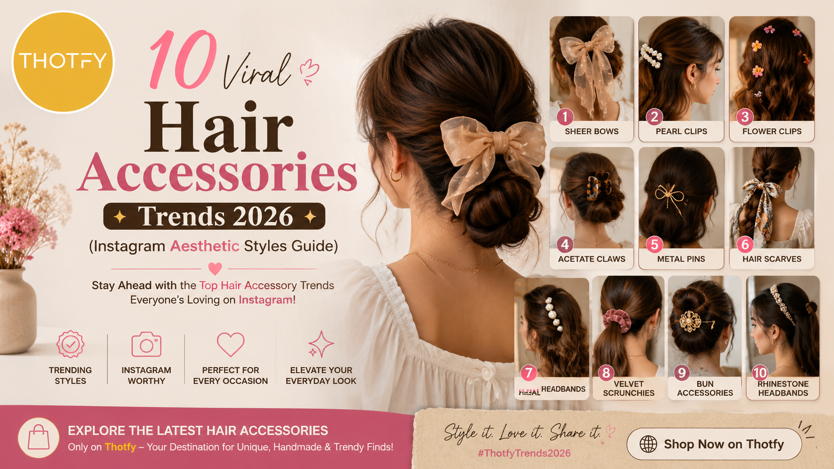 10 Viral Hair Accessories Trends 2026 (Instagram Aesthetic Styles Guide)