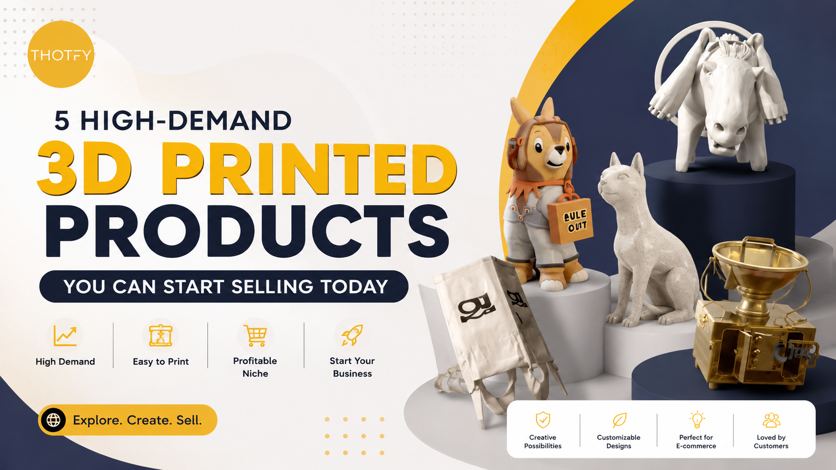 5 High-Demand 3D Printed Products You Can Start Selling Today on thotfy