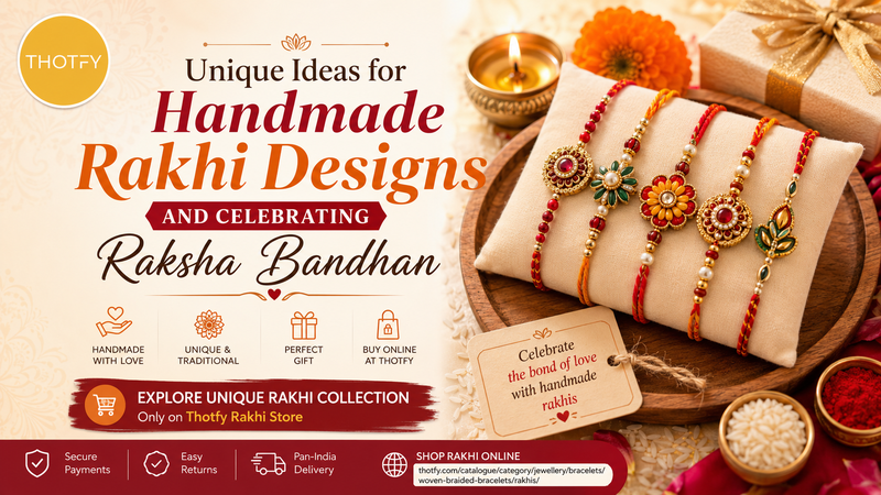 Celebrate Raksha Bandhan with handmade rakhis
