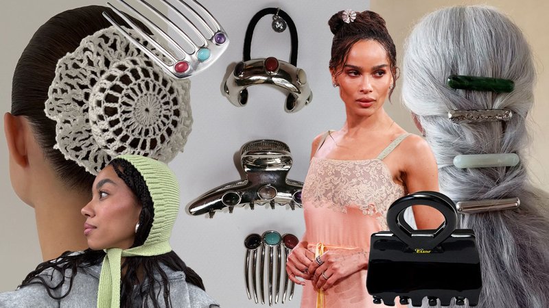 Crystal Embellished Clips