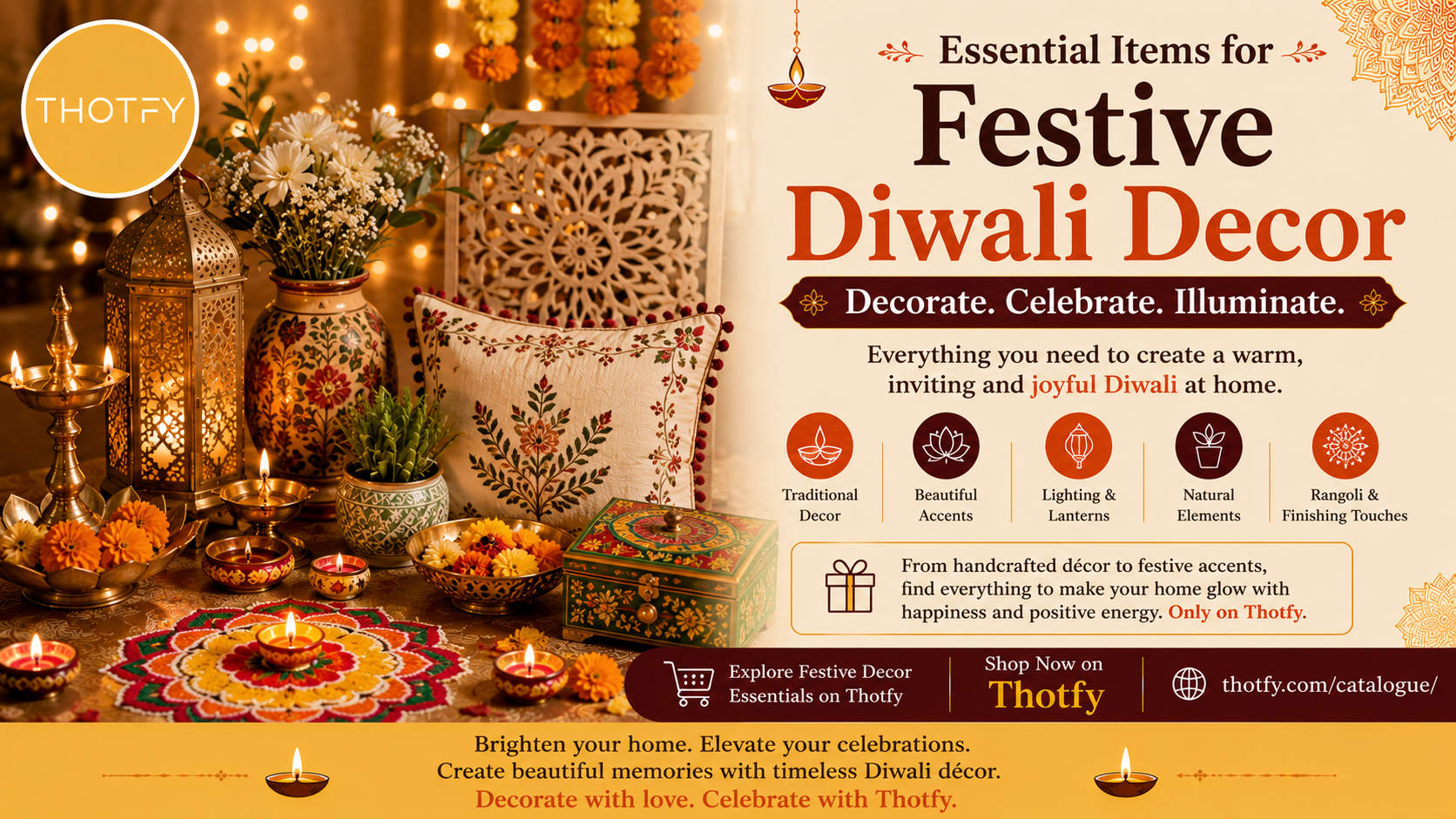 Essential Items for Festive Diwali Decor
