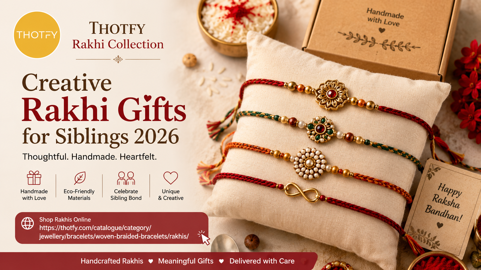 Handcrafted Rakhi Gifts for Siblings