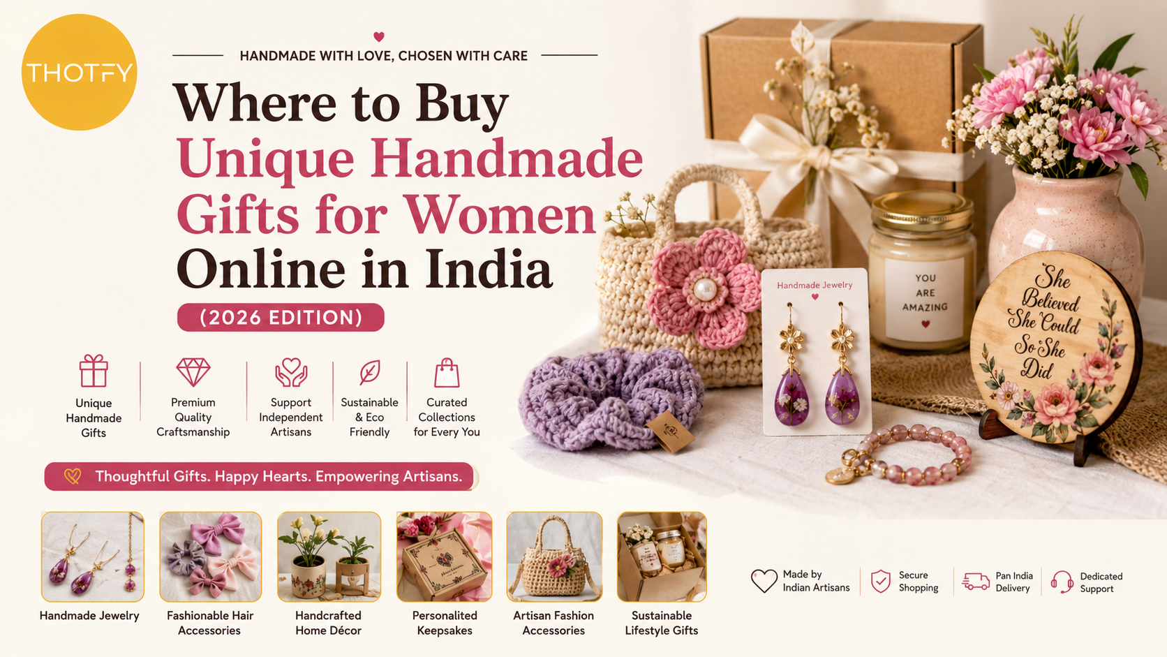 Where to Buy Unique Handmade Gifts for Women Online in India (2026 Edition)
