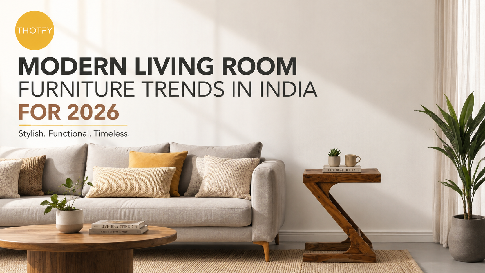 Modern Living Room Furniture Trends in India for 2026