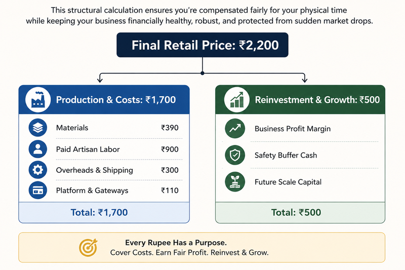 Pricing breakdown for fair compensation