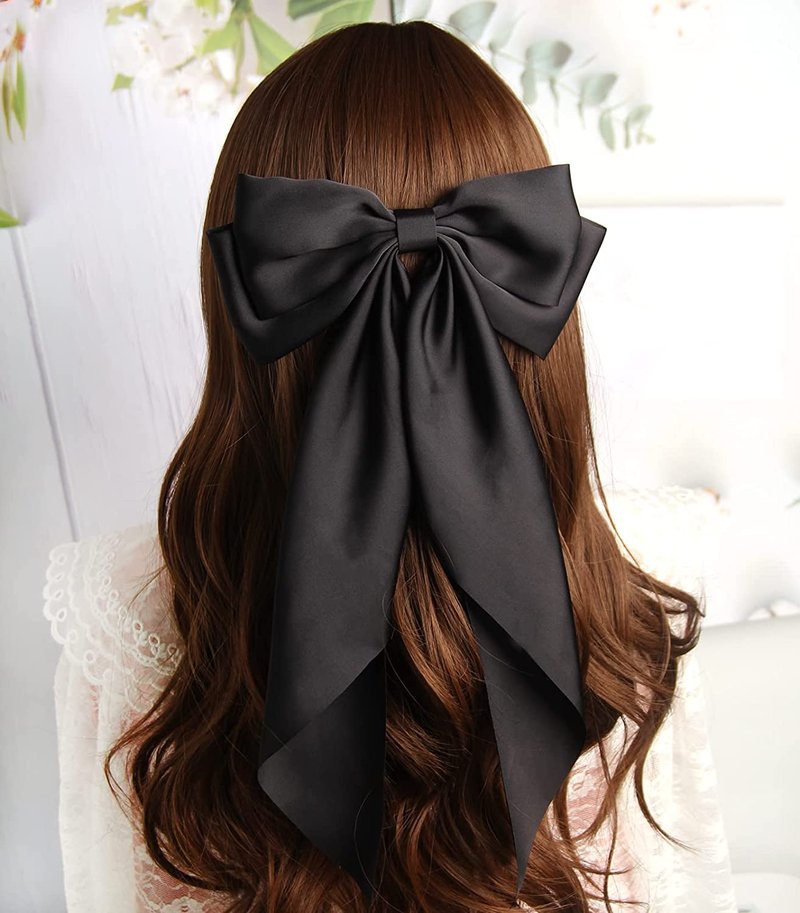 Satin Long Tail Hair Bows β The Elegant Comeback