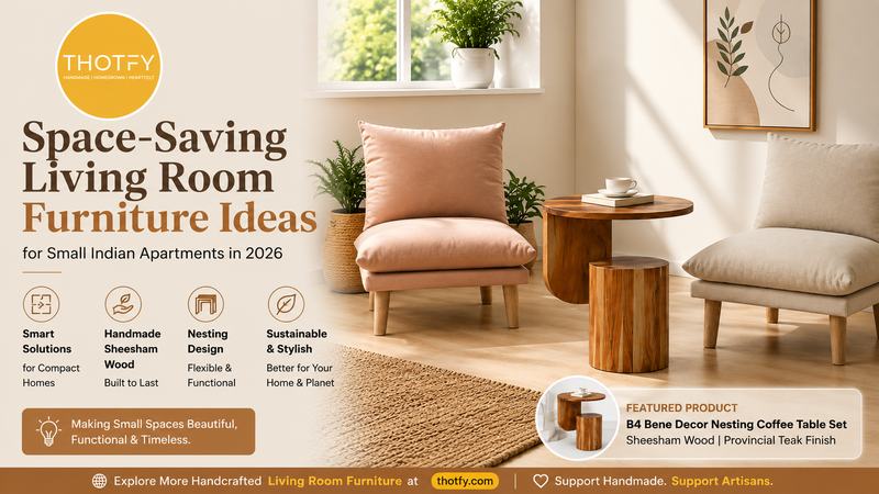 Space-Saving Living Room Furniture Ideas for Small Indian Apartments (2026)