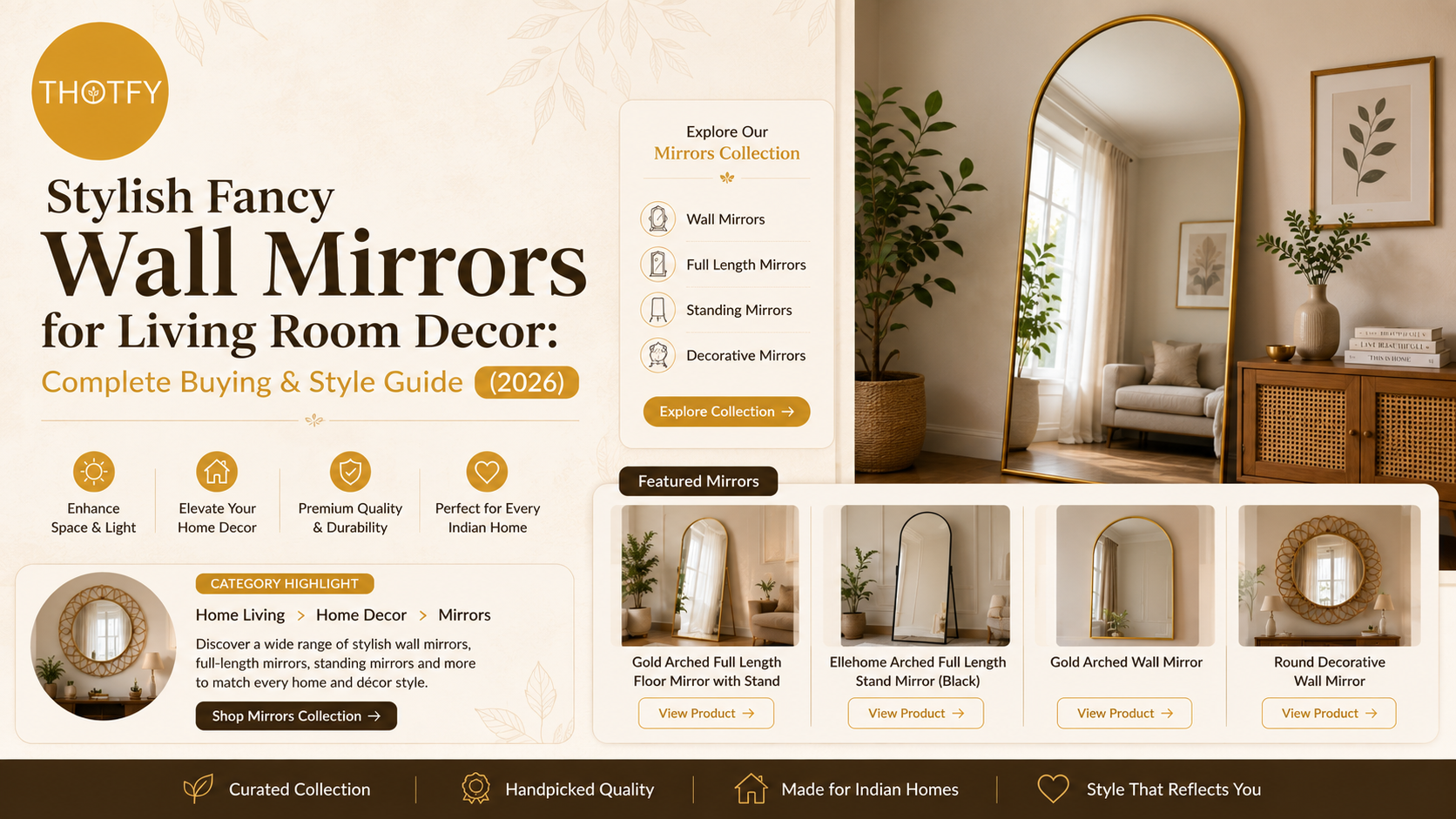 Stylish wall mirrors for every home