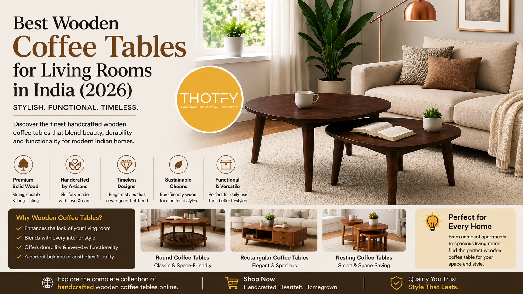 Bene Decor Nesting Coffee Table Set