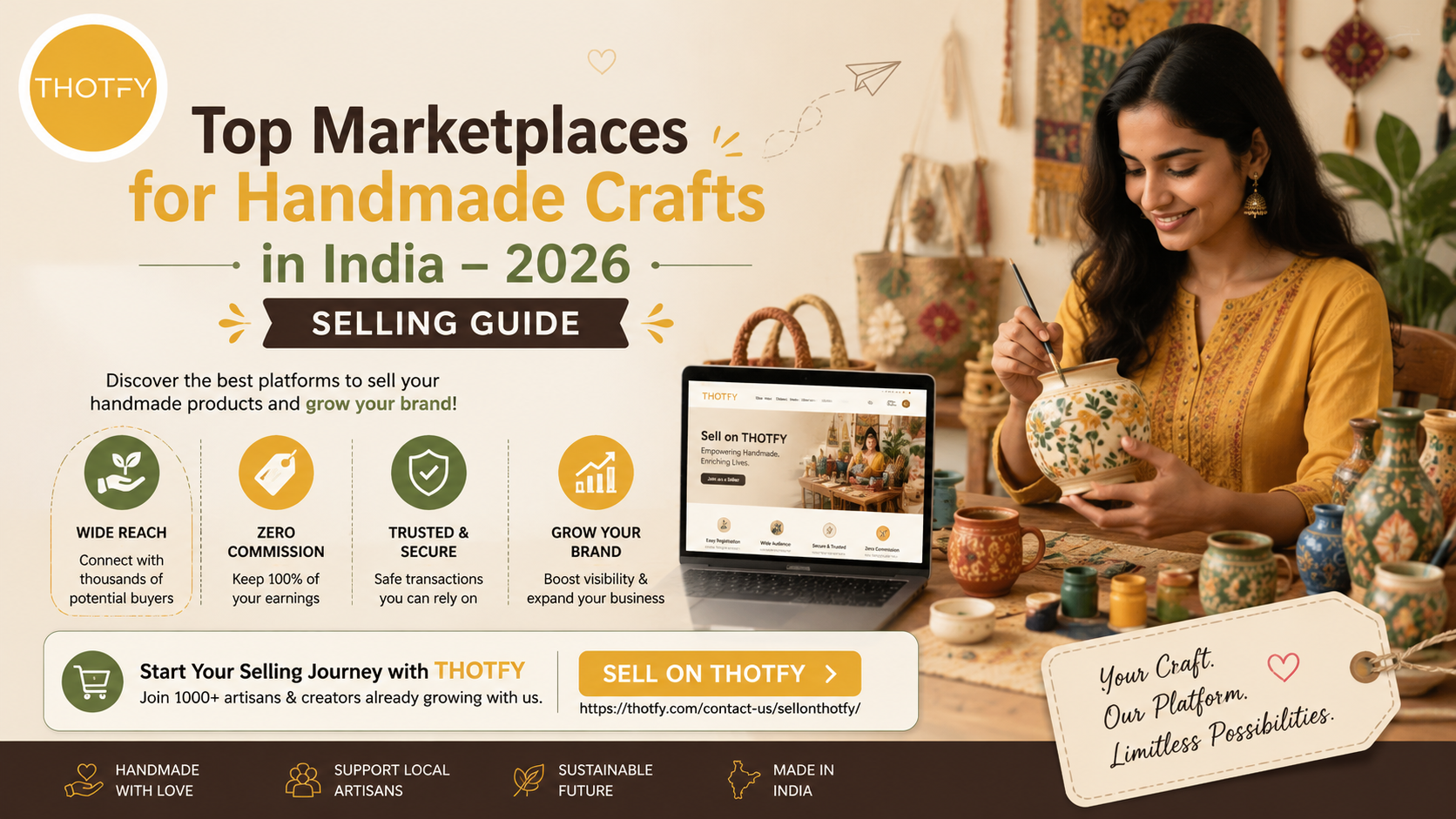 Top Marketplaces for Handmade Crafts in India – 2026 Selling Guide
