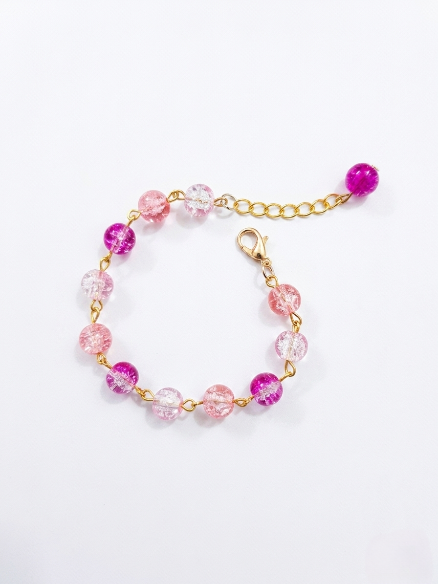 Berry Dream Adjustable Crystal Bead Bracelet ✨| Berry Blossom
