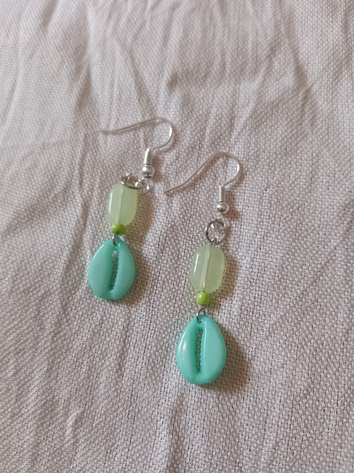 Boho Cowrie Shell Drop Earrings – Bright Summer Edition