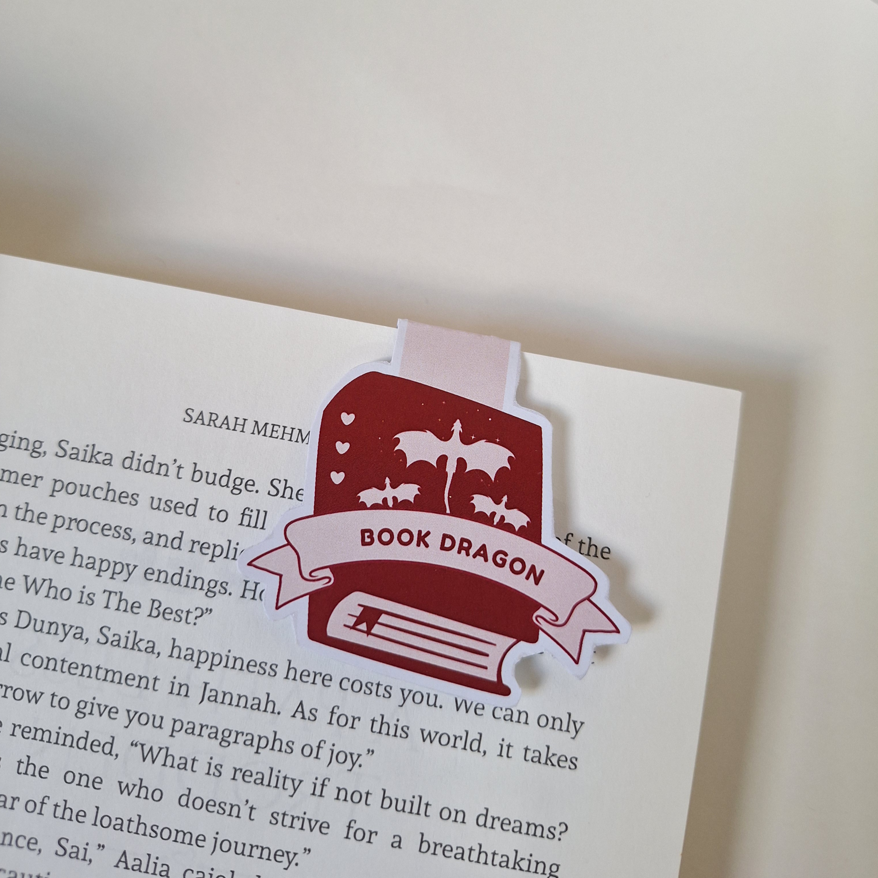 Book Dragon Magnetic Bookmark