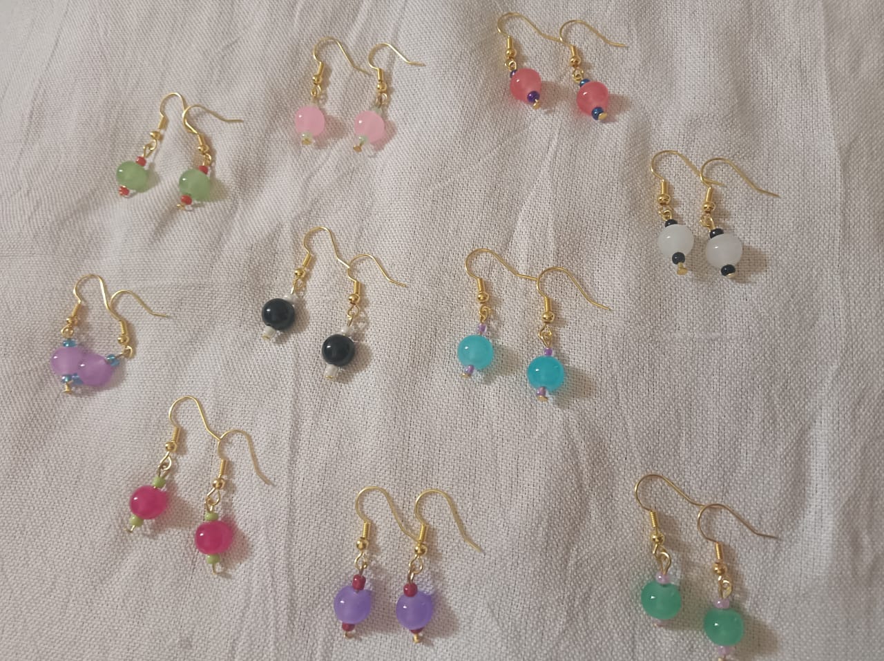 Minimalist Translucent Glow Bead Dangle Drops