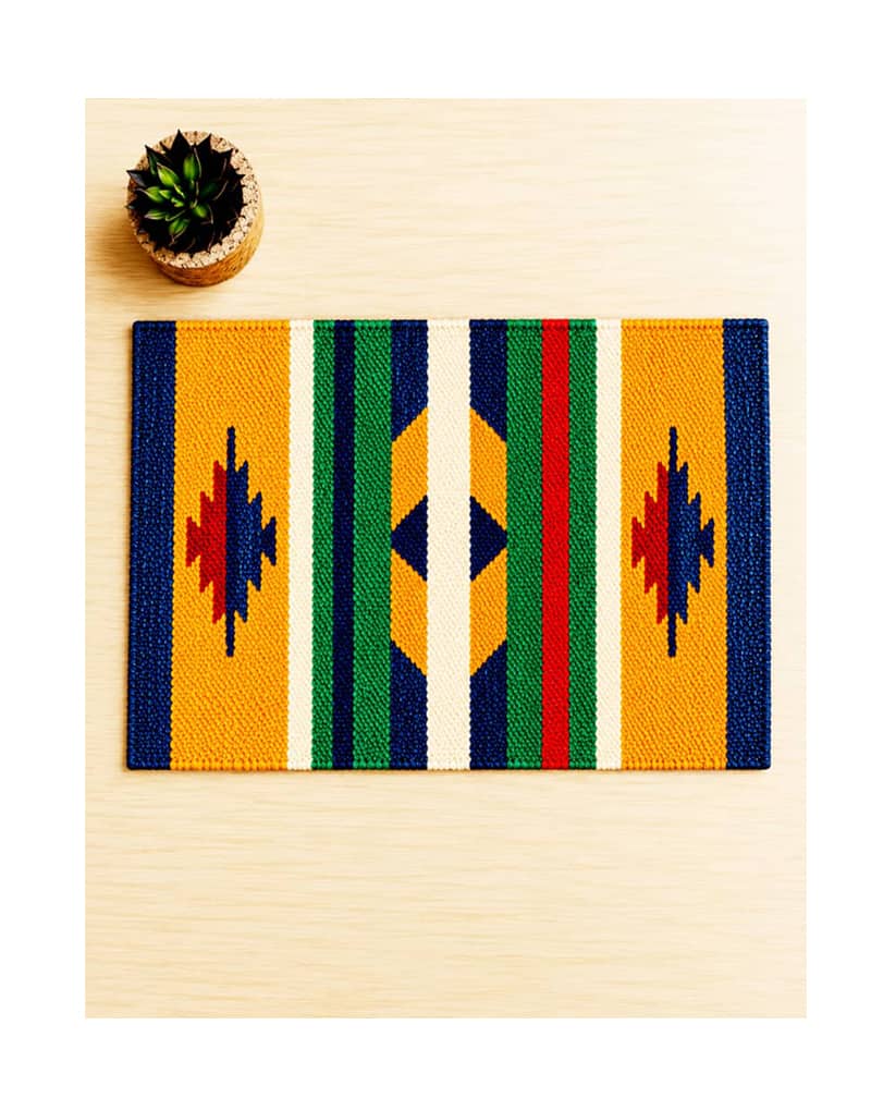 Craftinence Autumn Table Mats-13x17 Inches- Set of 4-Fringeless Cotton Table Mats