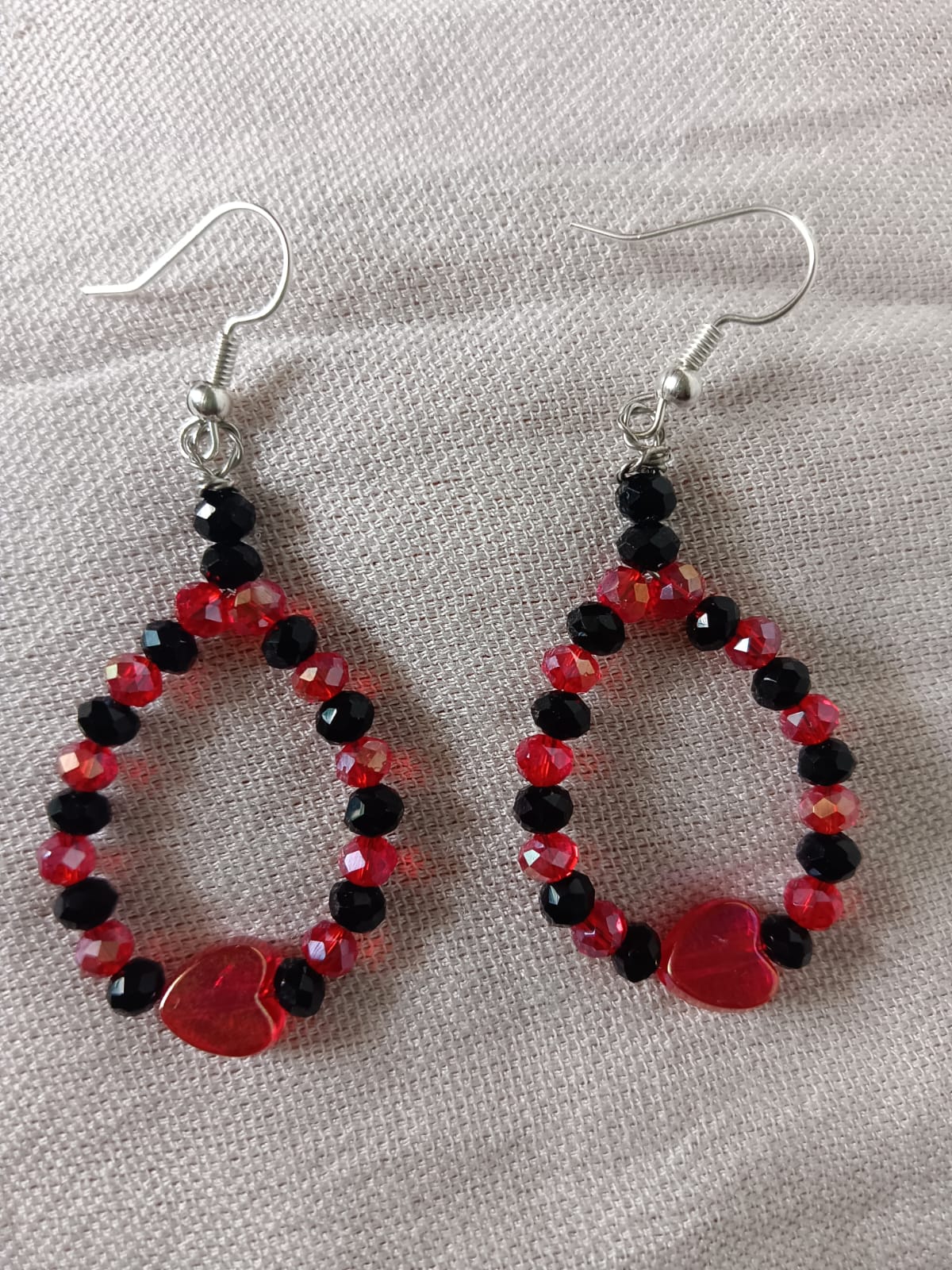 Handmade Faceted Crystal Teardrop Earrings