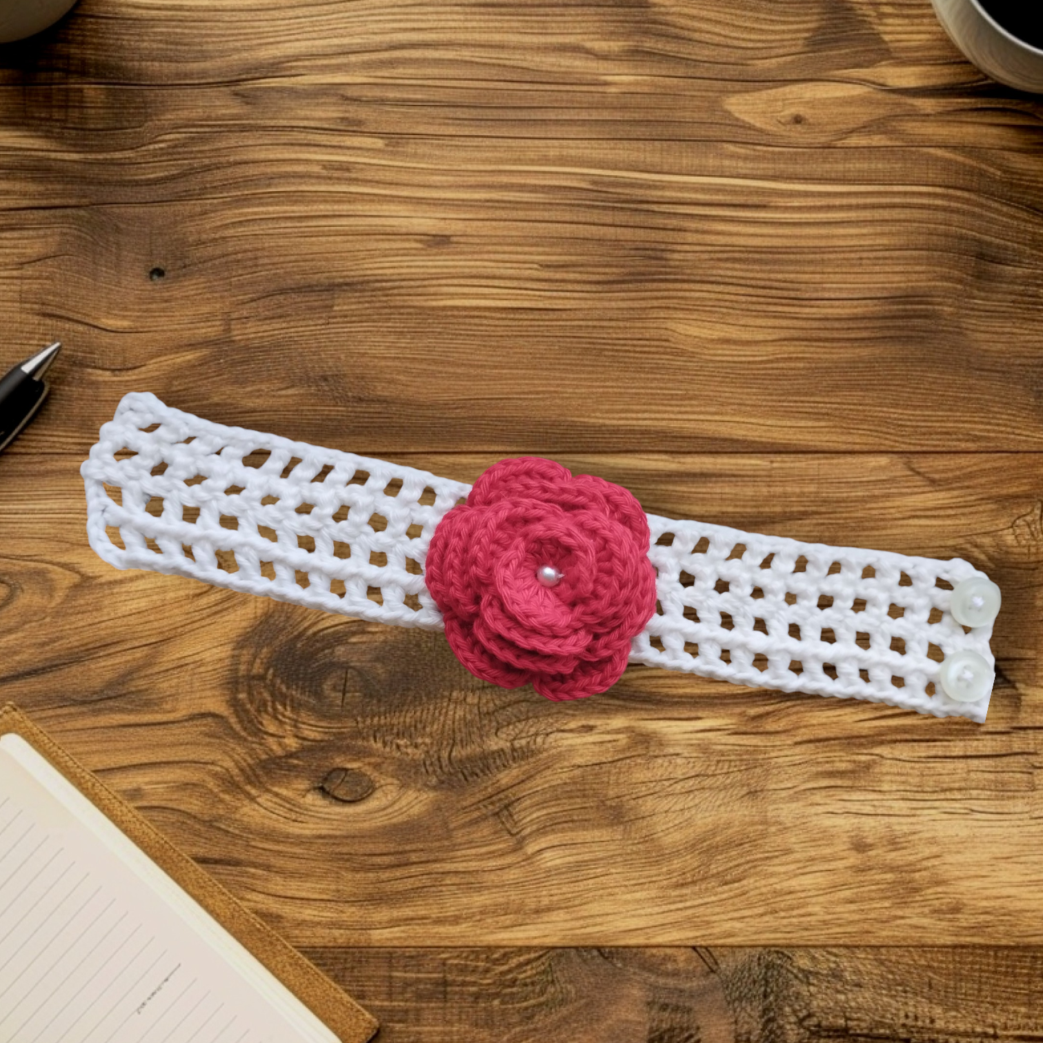 Handcrafted Crochet Bracelet for Women | Boho Chic Wrist Accessory – Thotfy