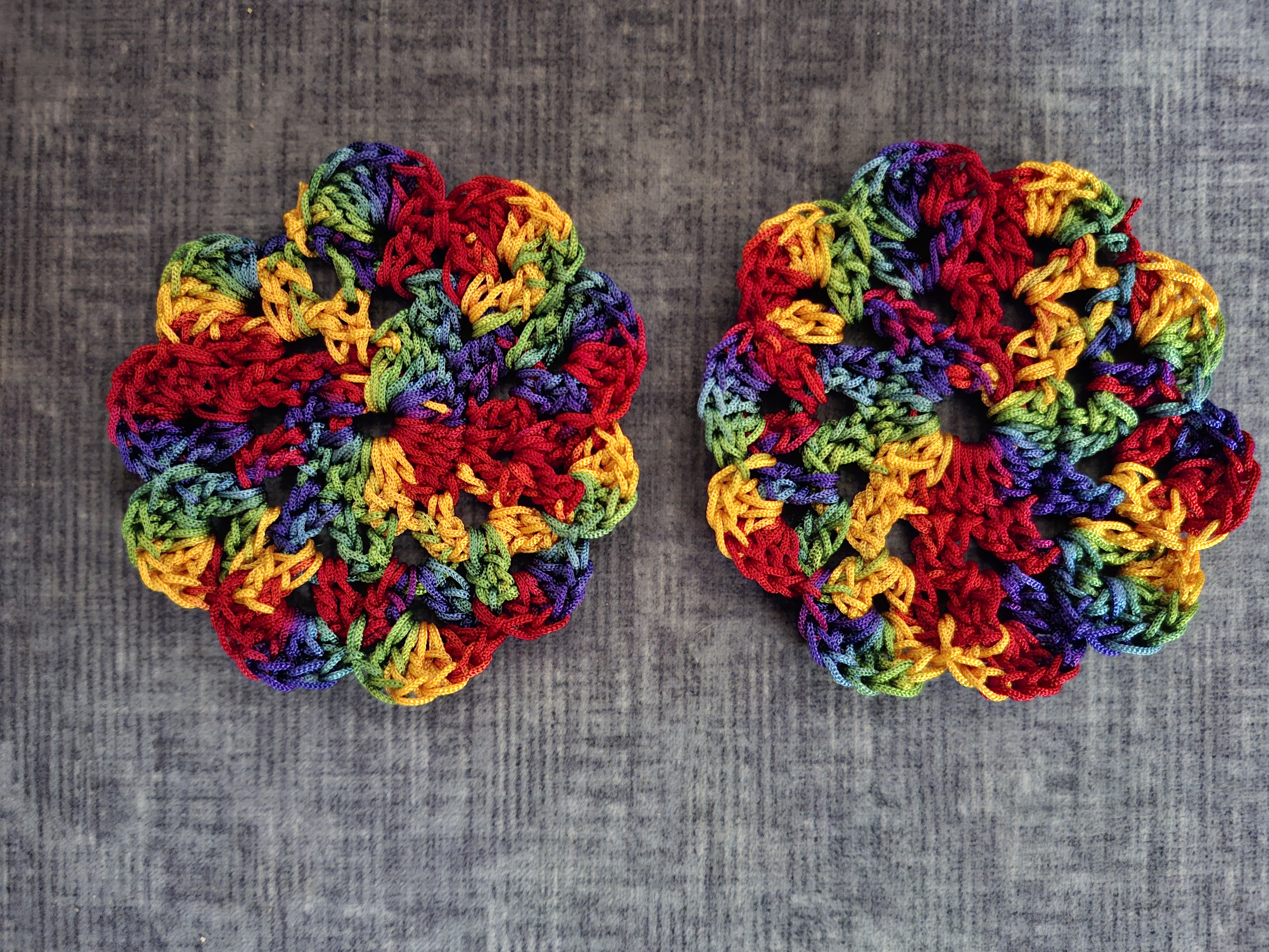 Crochet coaster set of 2