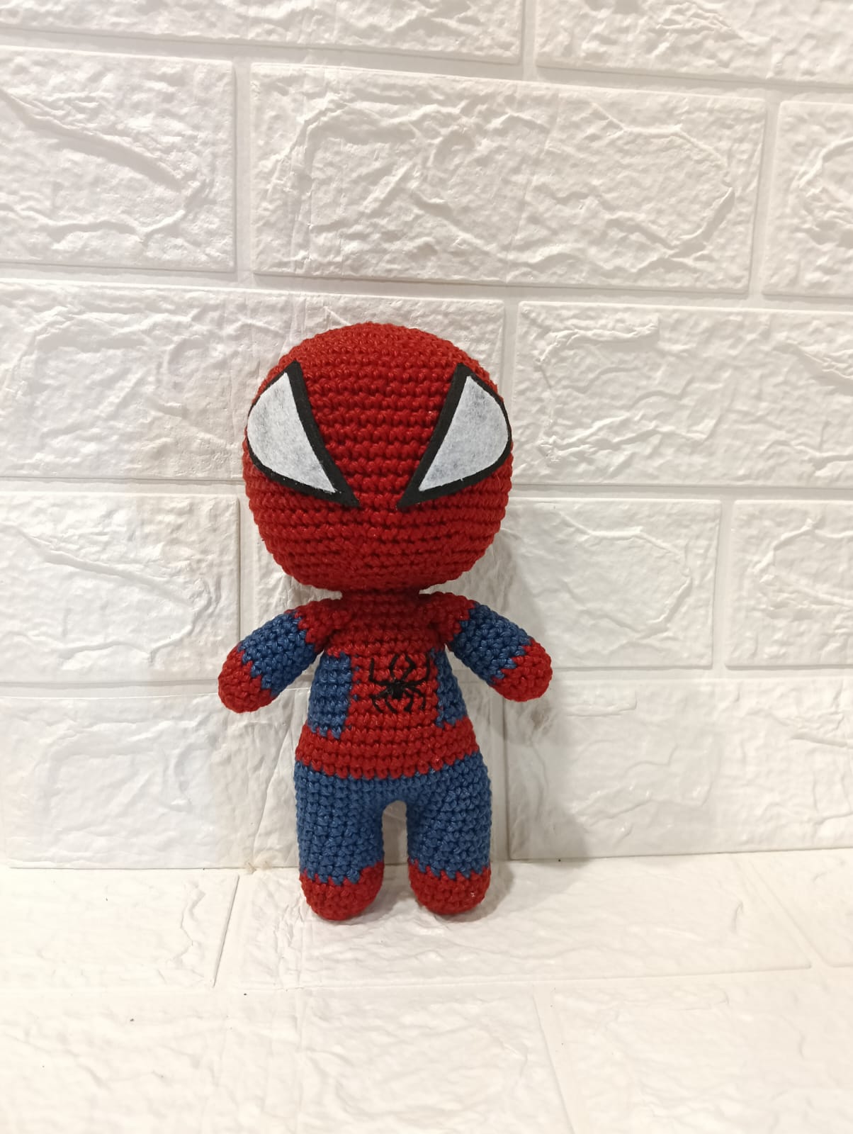 Crochet spiderman doll