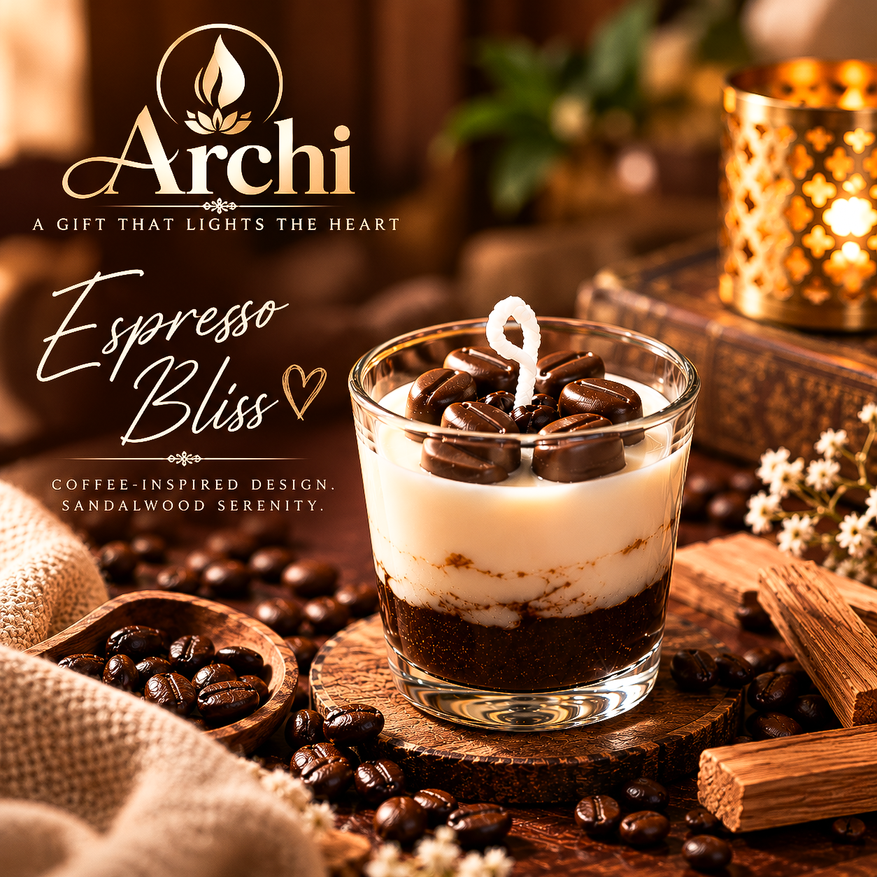 Espresso Bliss | Coffee Inspired Hand Made Soy Wax Candle