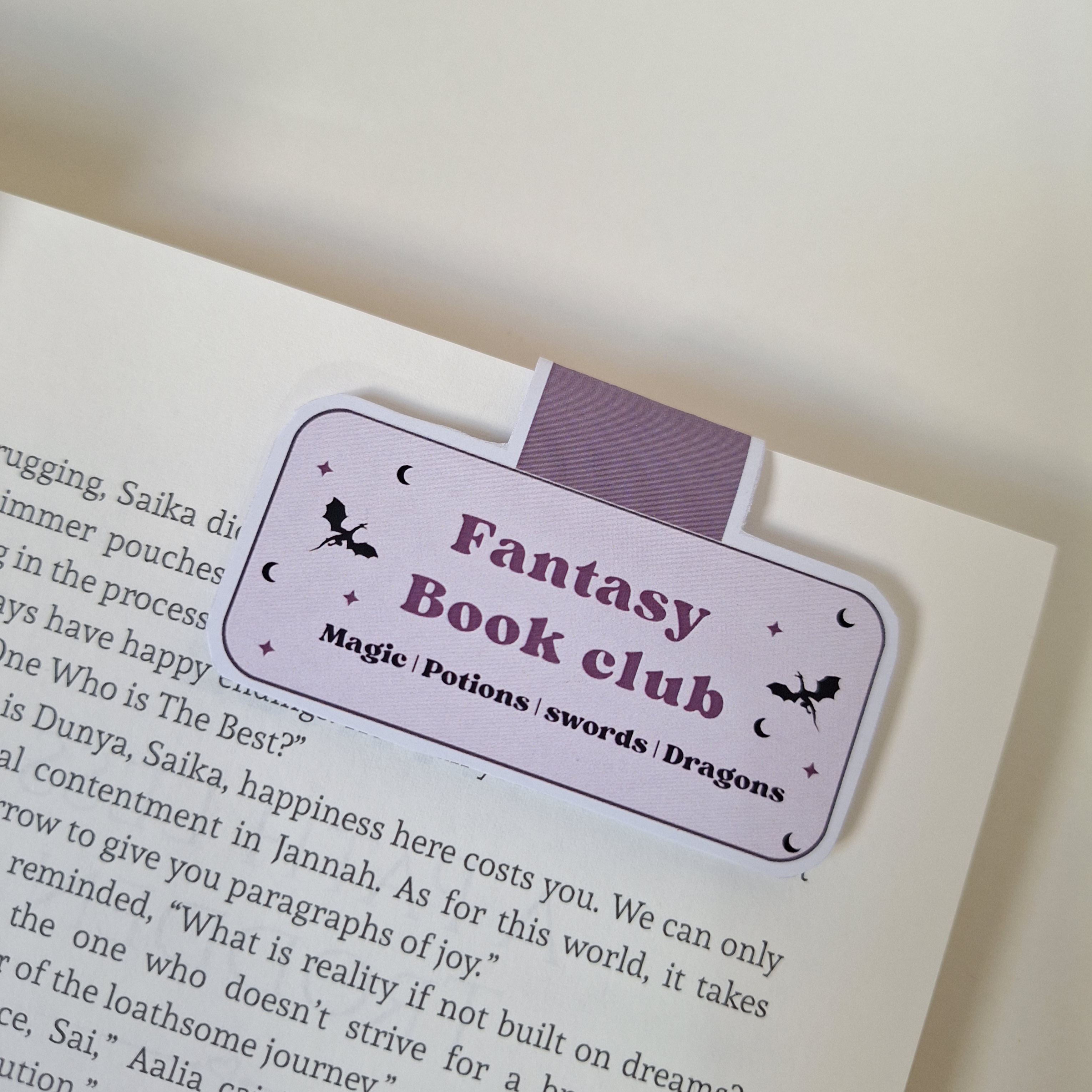Fantasy Book Club Magnetic Bookmark