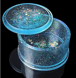 Forb Luxury Resin Jewelry Box – Handmade Floral Keepsake Organizer with Lid