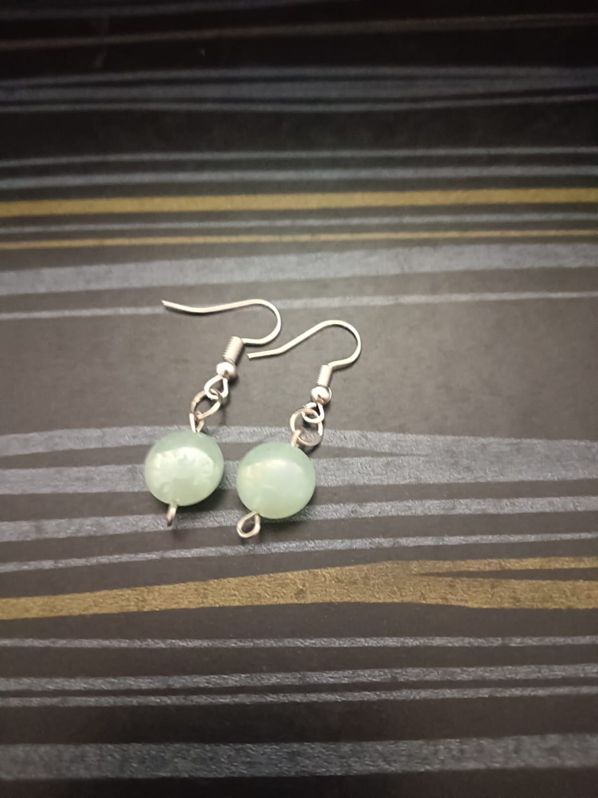Handcrafted Minimalist Gemstone Stacked Drop Earrings – Pastel Core Edition