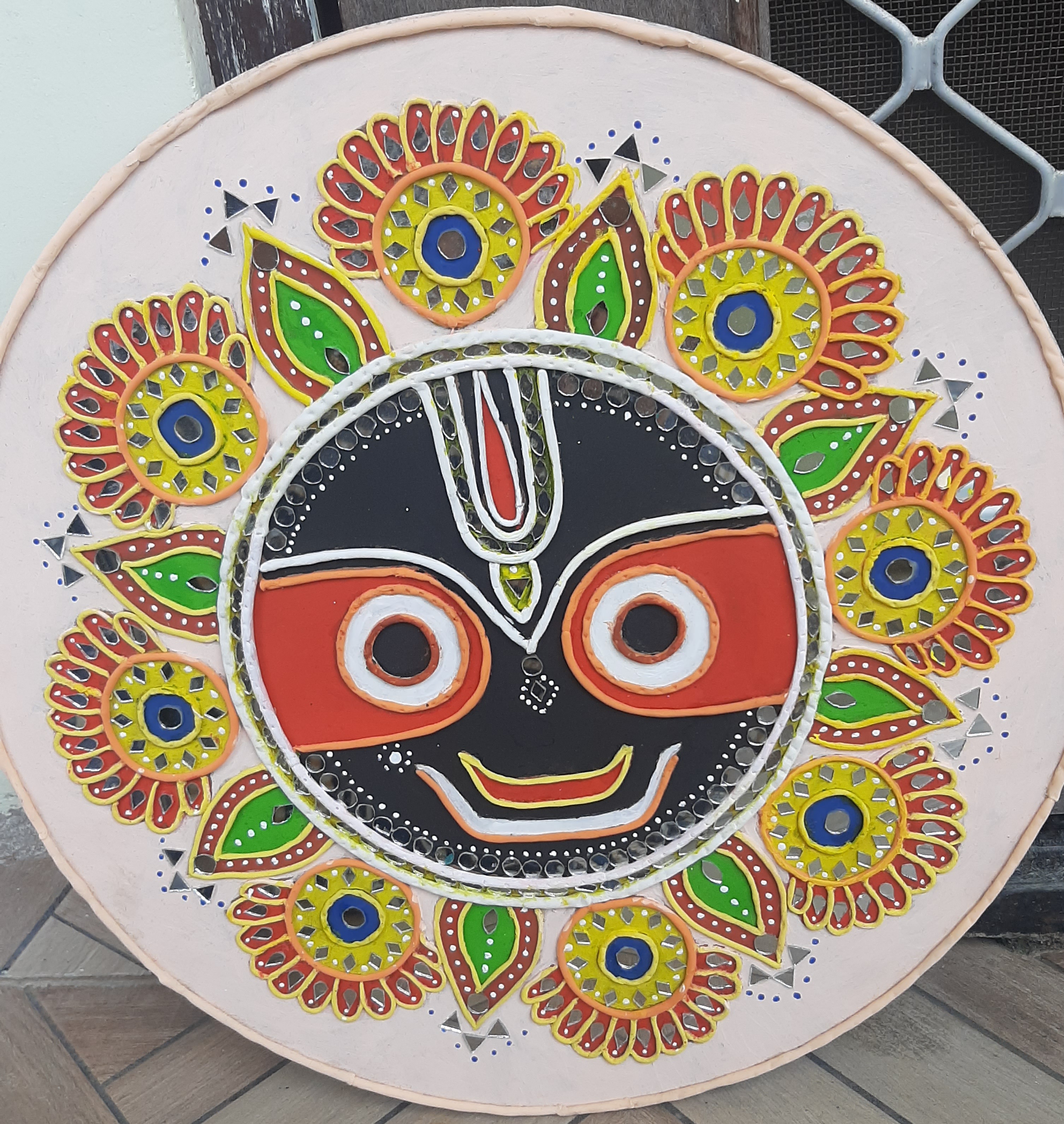 Handmade Jagannath Lippan Art
