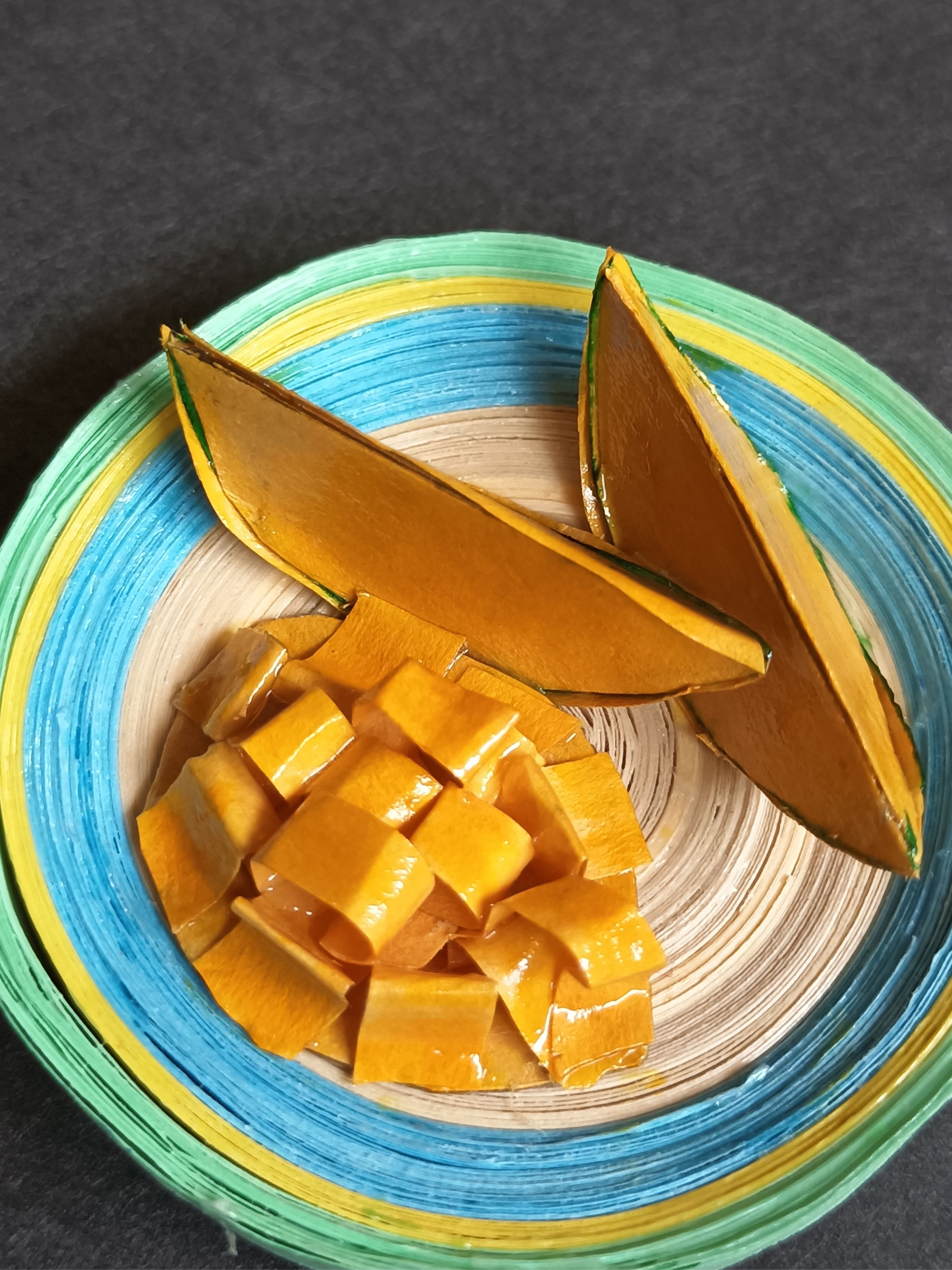Handmade Miniature Mango Platter Fridge Magnet