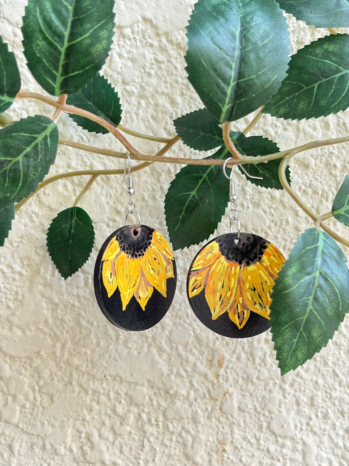 Handmade Sunflower Earrings
