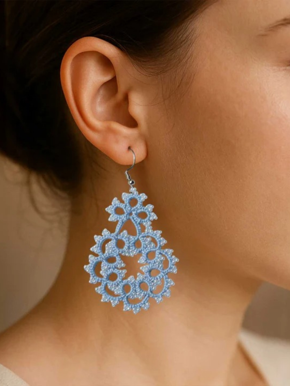Icy Petal Cascade Earrings for Women | Statement Drop Jewelry – Thotfy