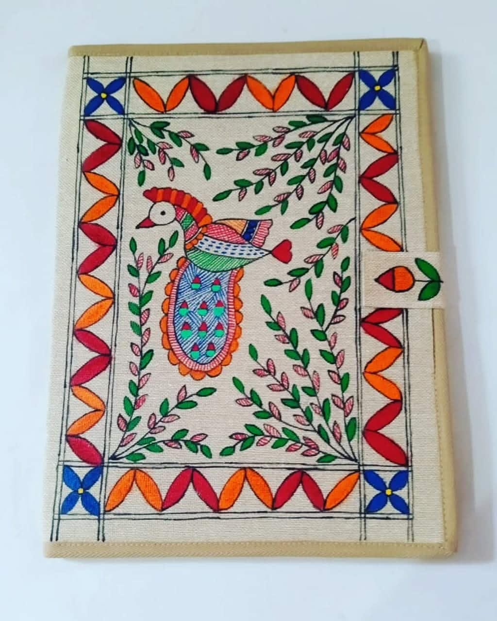 Madhubani Heritage Handmade Jute File Folder