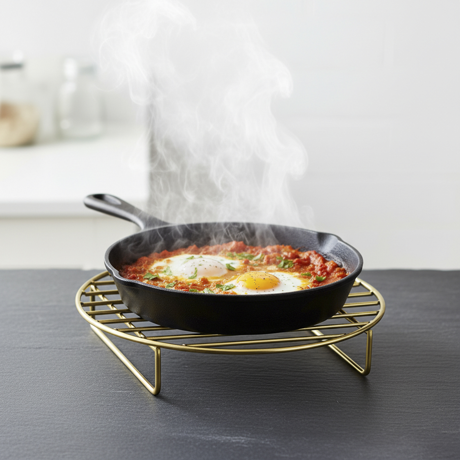 Metal Wire Trivet Heat Resistant Hot Plate Stand | Steel Pot Holder & Donga Stand (Pack of 2)