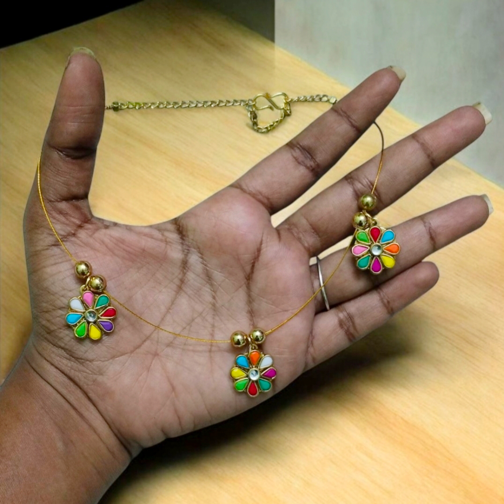 Multicolour Invisible Chain For Women And girls