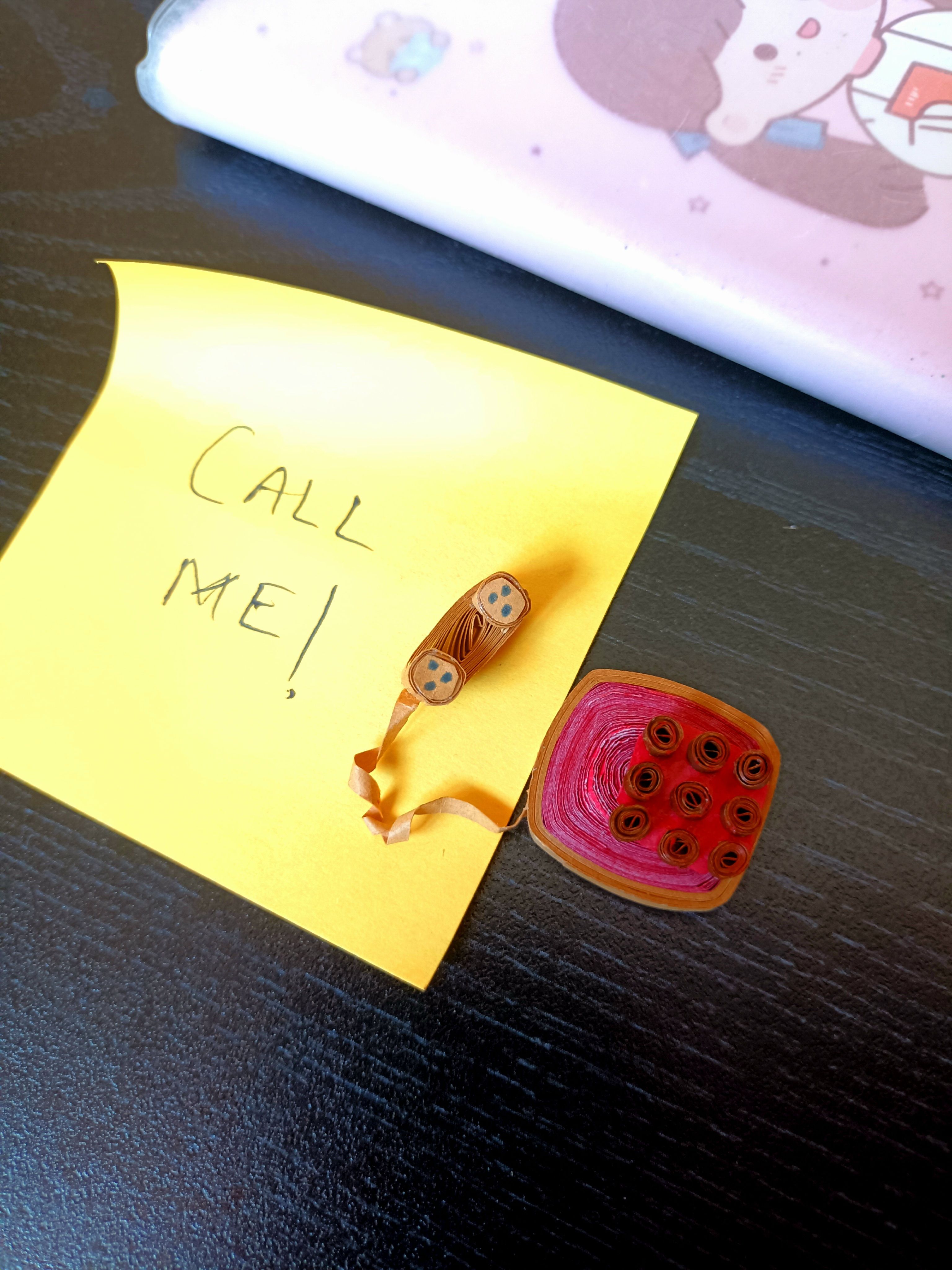 Handmade Paper Mini Telephone – Vintage Mini Decor