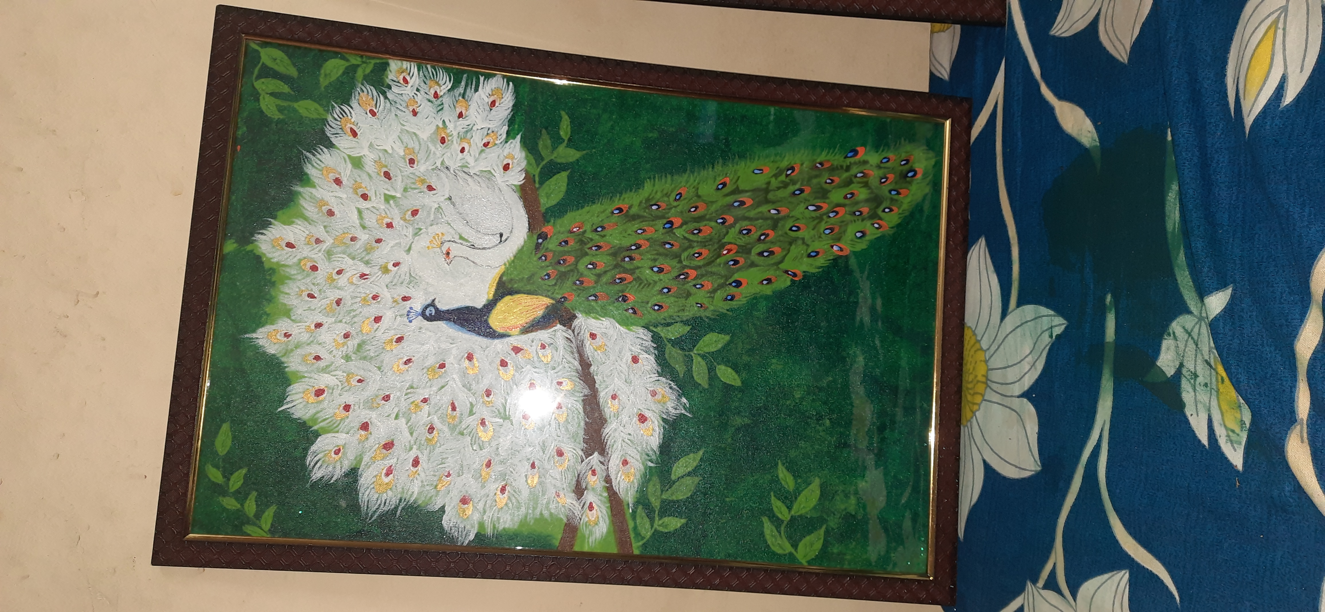 Peacock painting