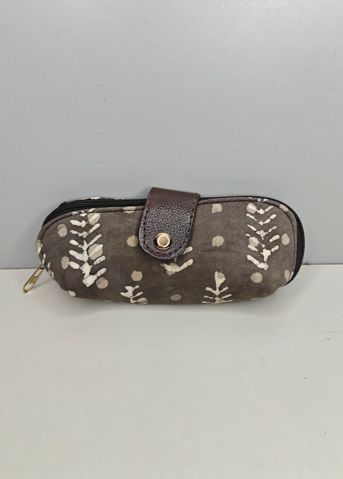 Bagru Hand Block Printed Cotton Goggle Pouch | Spectacle & Sunglasses Case