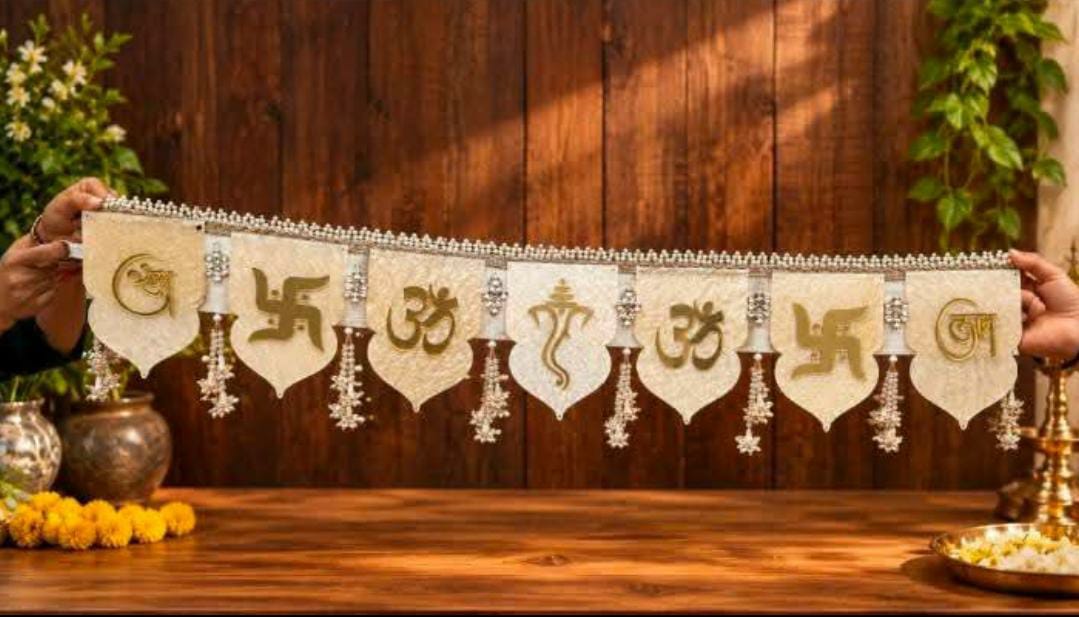 Premium Resin Divine Symbol Toran | Religious Wall & Door Hanging | Decorative Festive Bandhanwar for Home & Pooja Room