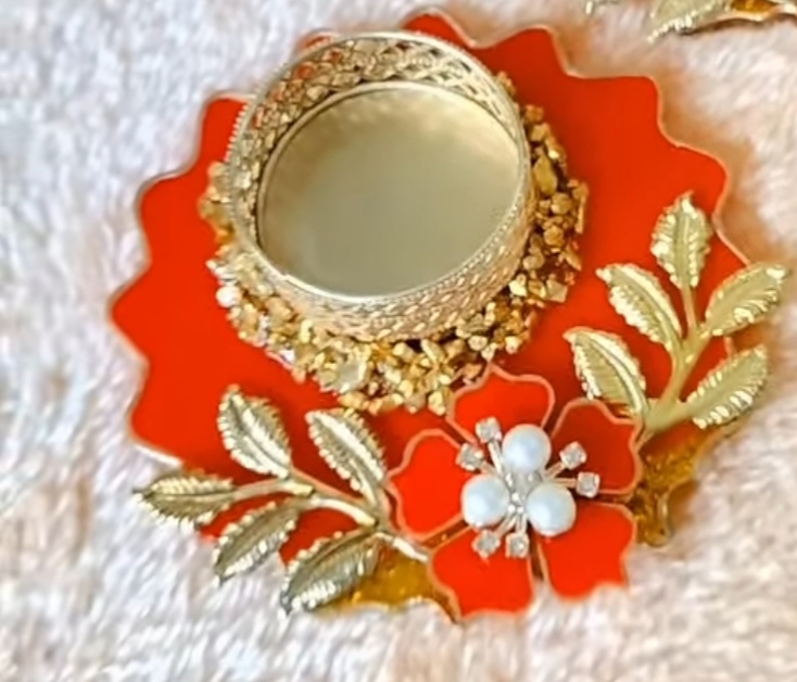 Resin 4 inch tea light/diya holder