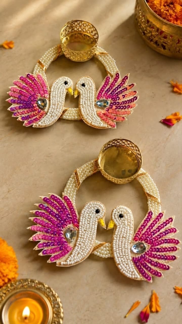 Royal Love Birds Diya