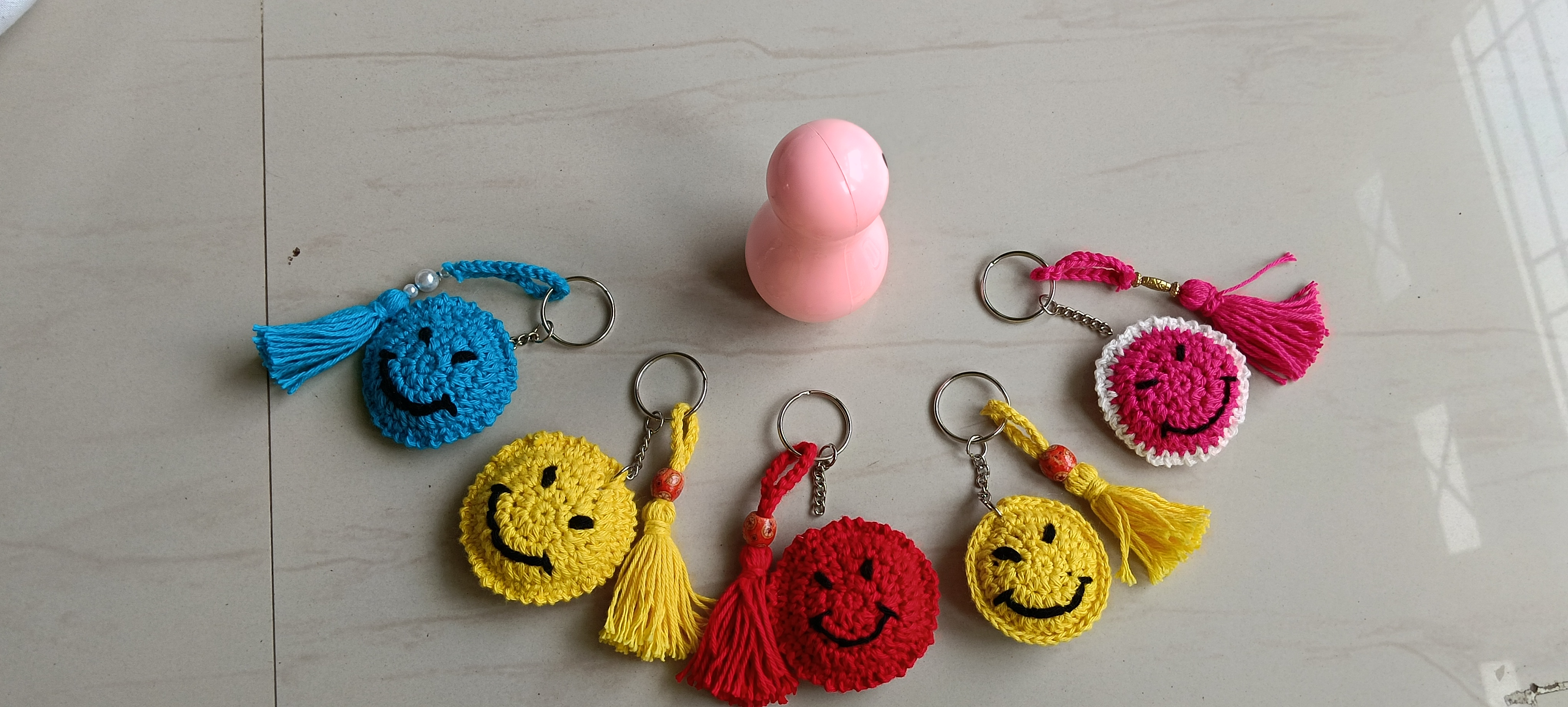Smiley key chains