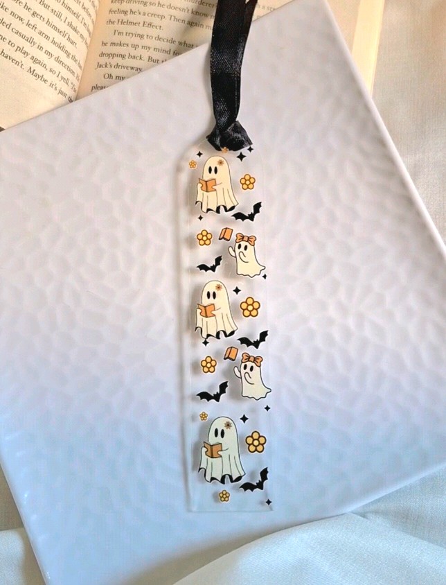 Spooky bookmark  | cute ghost bookmark | aesthetic bookmarks for book lovers