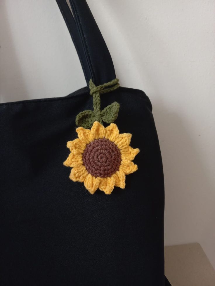 Sunflower keychain