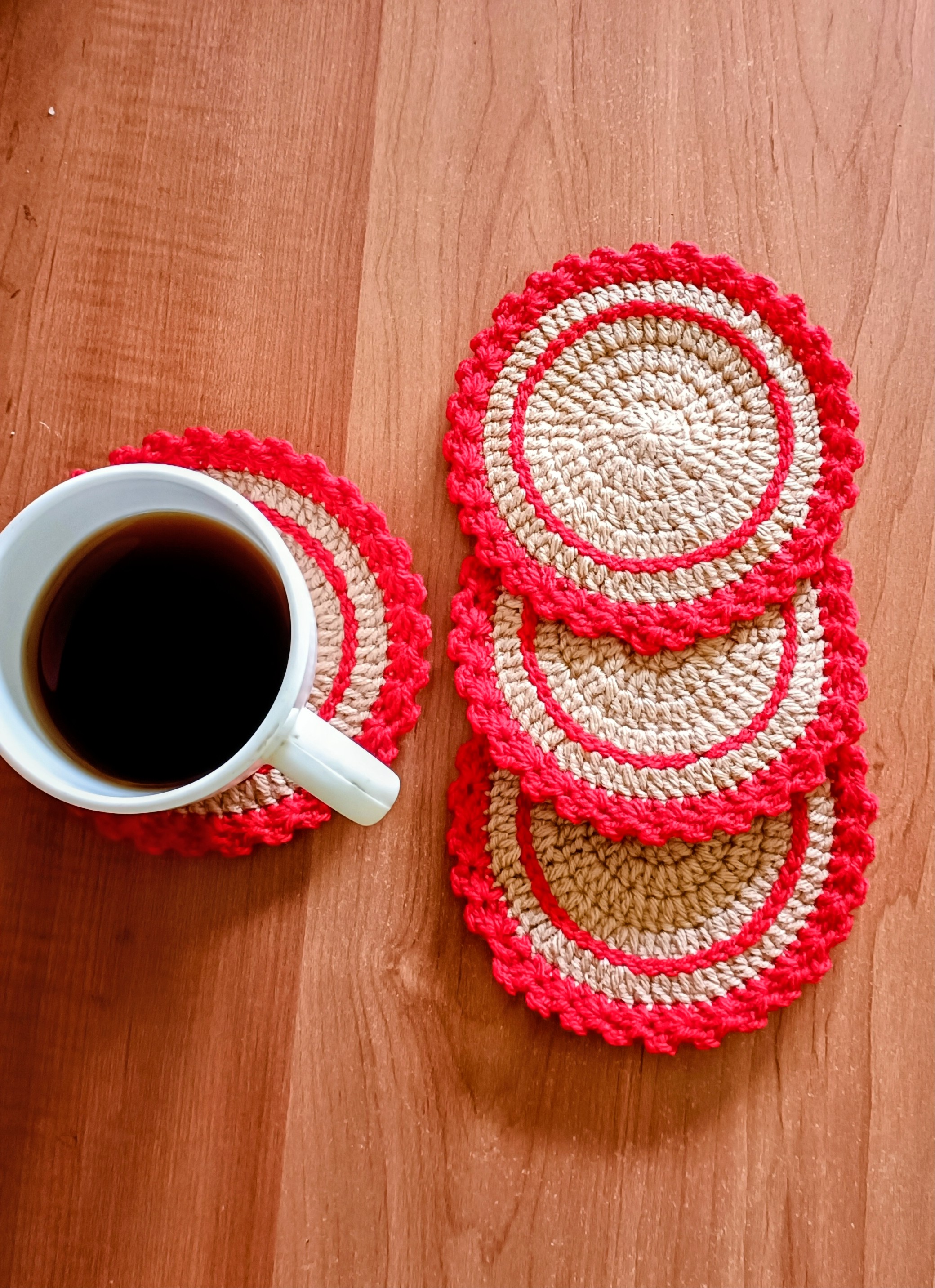 Tea table coaster set