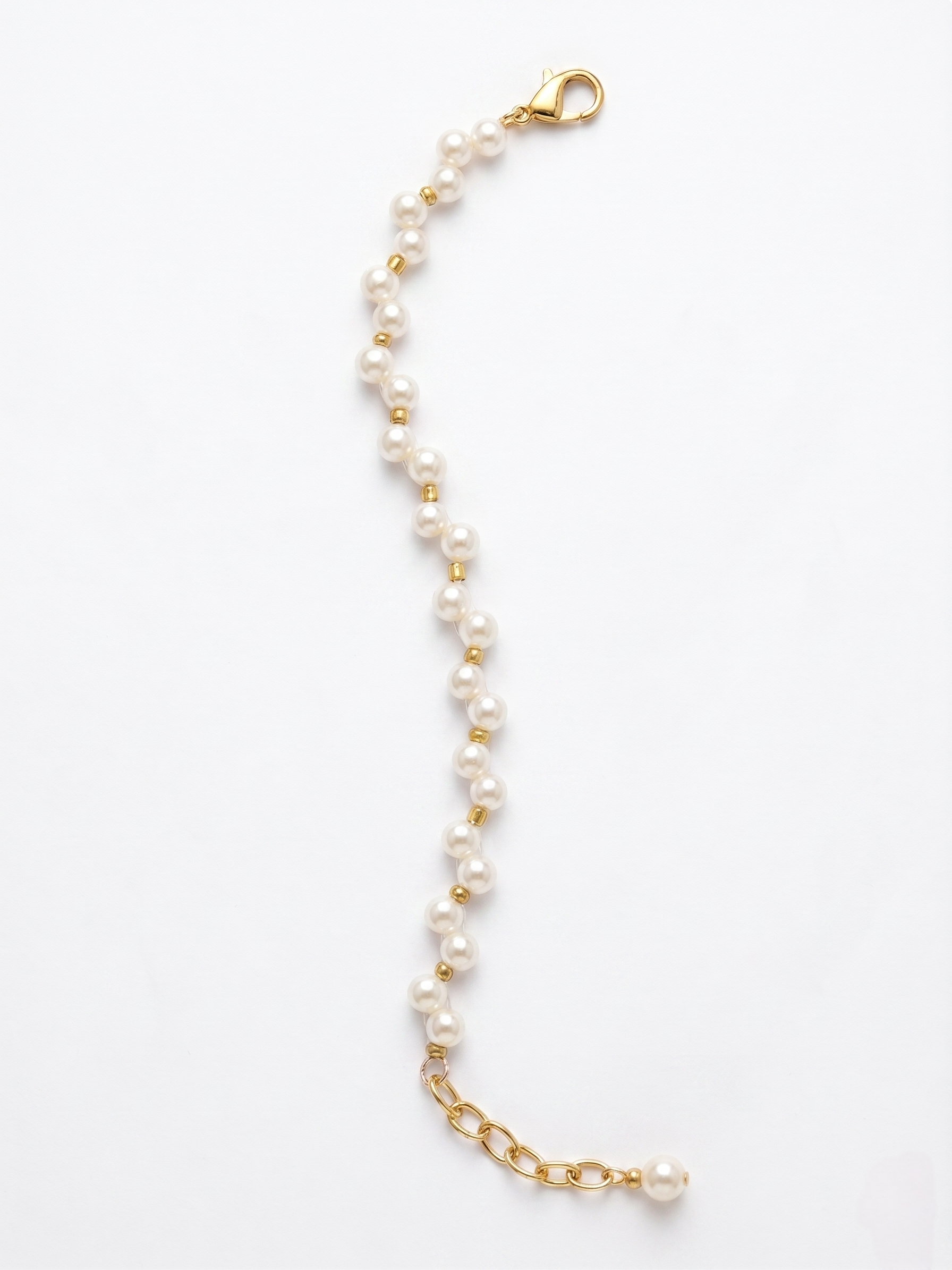 Timeless Zigzag Pearl & Gold Accented Bracelet ✨