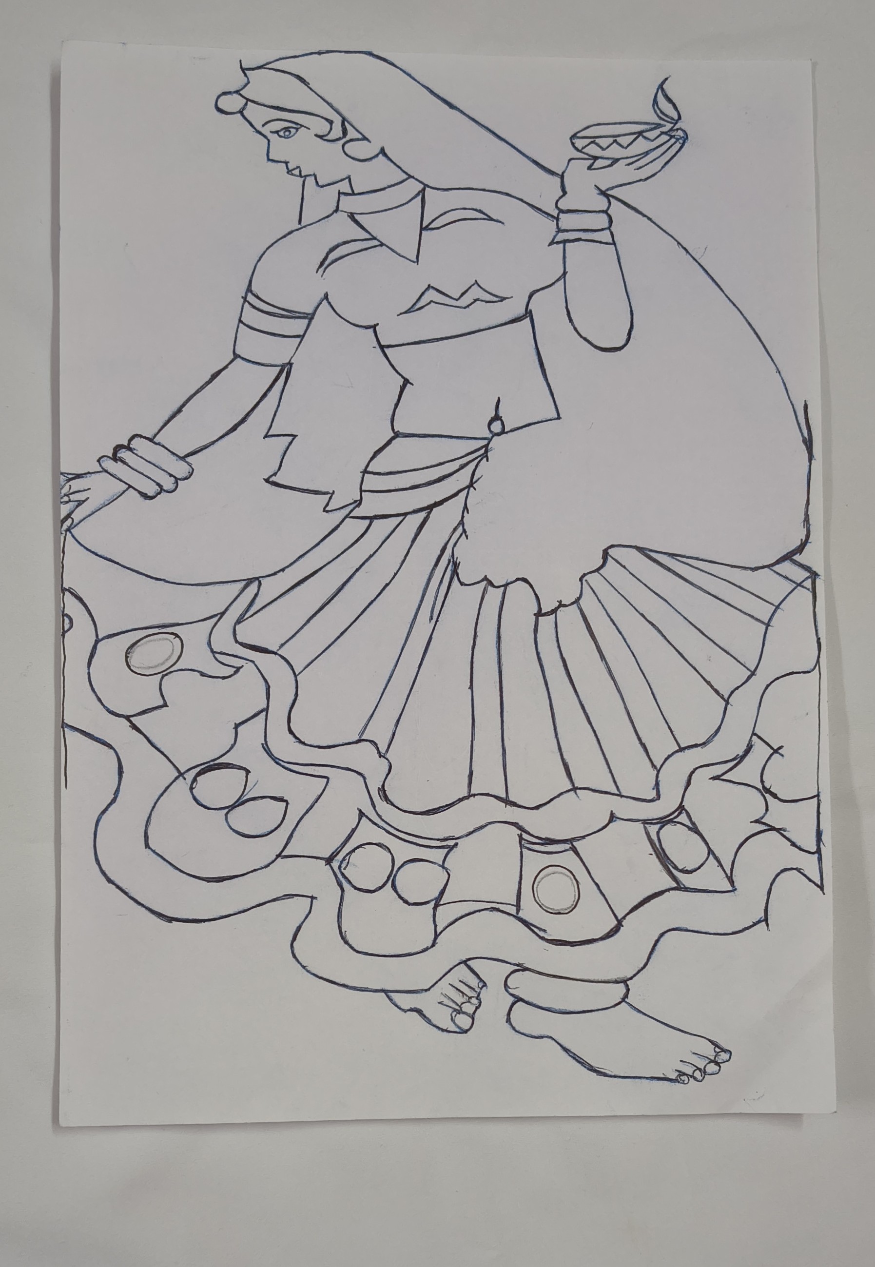 Trending paper painting unique beautiful art