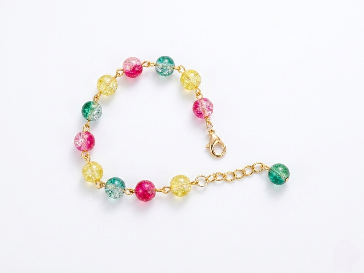 Tropical Dream Adjustable Crystal Bead Bracelet ✨| Sun-Drenched Bloom