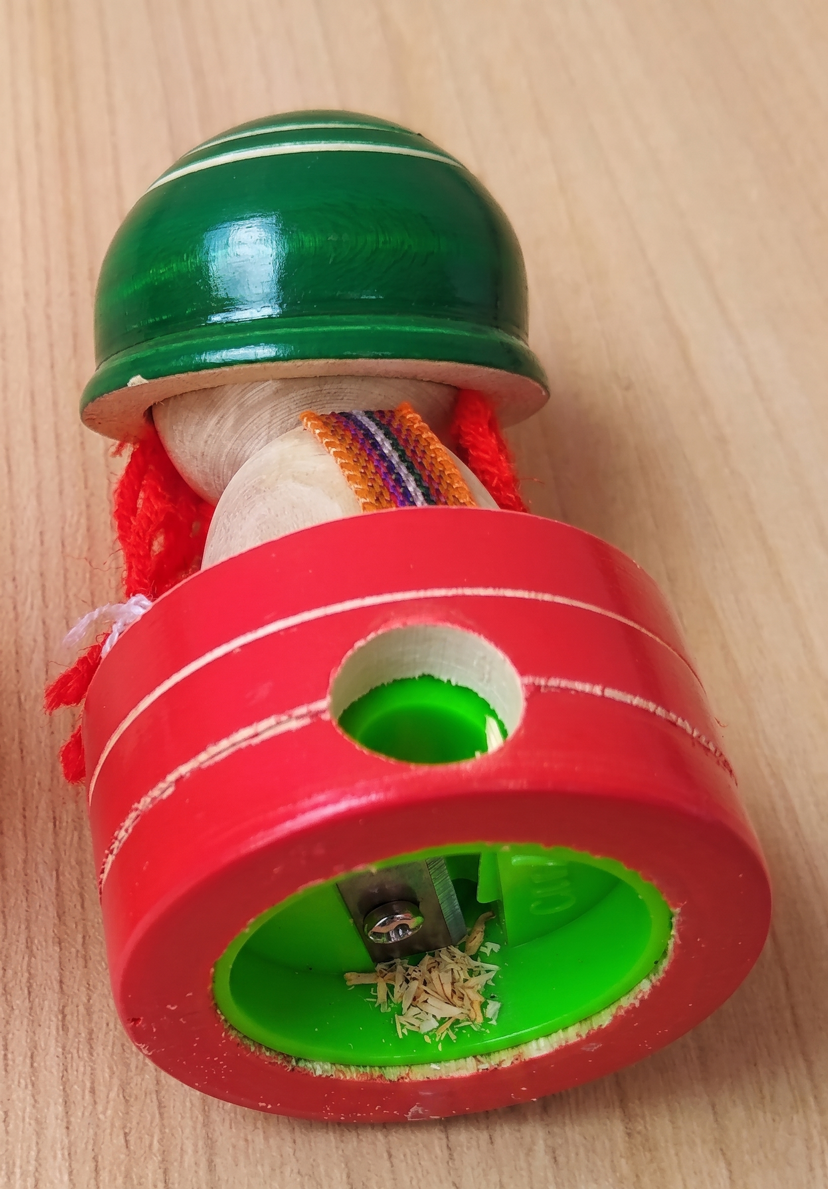 Handcrafted Wooden Doll Pencil Sharpener (Pack of 2) – Eco-Friendly, Non-Toxic Stationery for Kids
