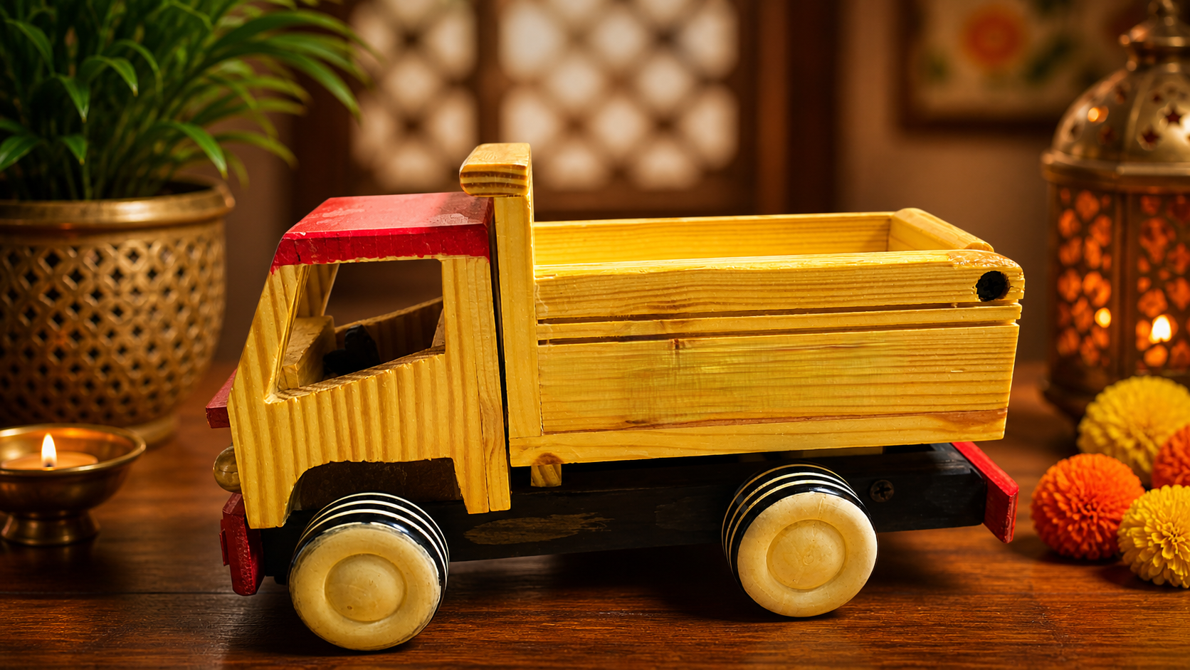 Wooden Toy Truck for Kids