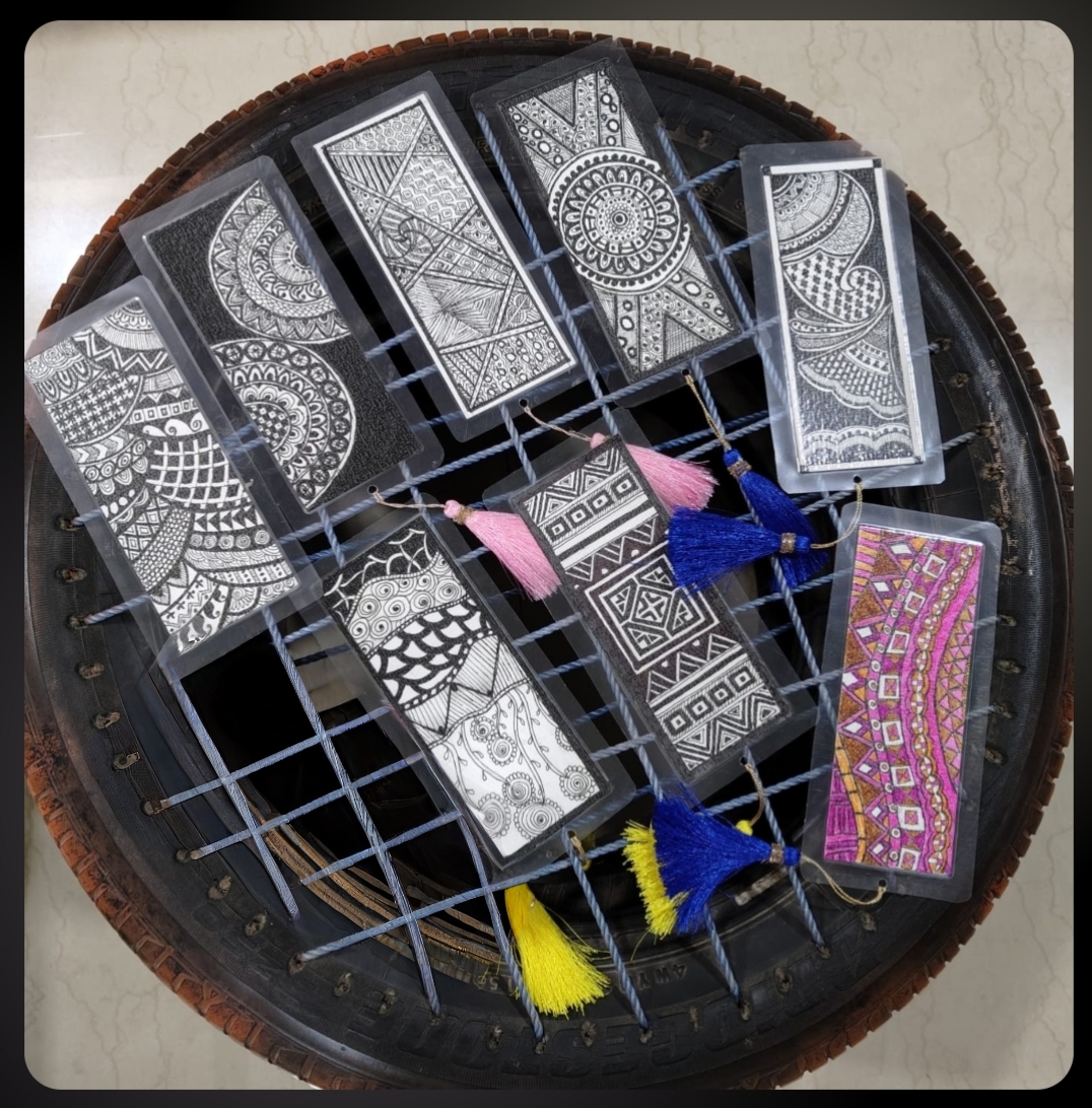 Zen mandala bookmark
